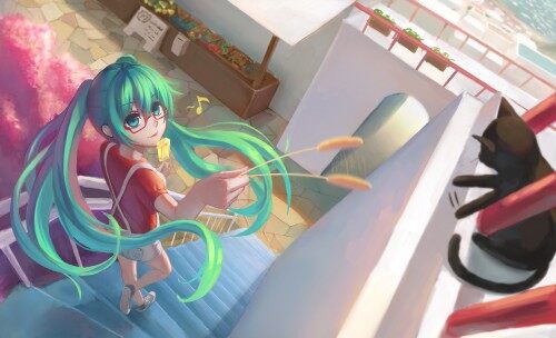 Konachan.com---200597-aqua-eyes-aqua-hair-glasses-hatsune-miku-ice-cream-jpeg-artifacts-long-hair-music-shon-shorts-stairs-twintails-vocaloid304d64920b73118b7b62cc03a9a5e913.jpg