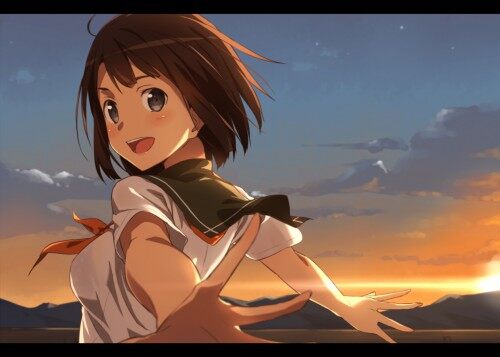 Konachan.com---200787-brown-hair-close-clouds-gray-eyes-kinta-distortion-original-seifuku-short-hair-sky-sunset865c466acbe76481310ab0995b706c5b.jpg