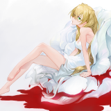 Konachan.com---200812-barefoot-blonde-hair-breasts-cleavage-dress-kekkai-sensen-long-hair-mossi-white-kekkai-sensenfa153176e63f7a37125edea0af9bd7dd