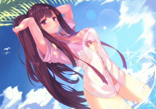 Konachan.com---200884-bikini-breasts-brown-hair-cleavage-long-hair-mikususannda-open-shirt-original-ponytail-red-eyes-see-through-swimsuit-water11848d621716a0b775d465ff2c7d01aa.jpg