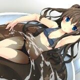 Konachan.com---201022-aqua-eyes-bath-bikini-brown-hair-drink-long-hair-original-oruto-ort-swimsuit-twintails-water4ee7365387251cfc8f5ac5f5b30e1aaf