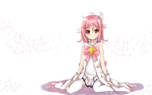 Konachan.com 201090 amano kouki hat houkago no pleiades pink eyes pink hair subaru (houkago no pleia