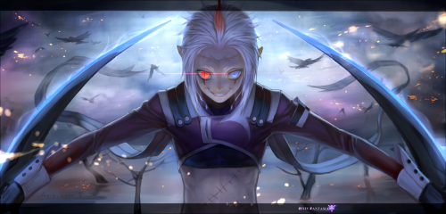 Konachan.com 201116 all male animal .axis. bicolored eyes bird gloves male original pixiv fantasia p