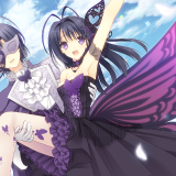 Konachan.com---201307-breasts-butterfly-cleavage-clouds-dress-game-cg-long-hair-male-mask-ookura-risona-ookura-yuusei-pantyhose-purple-eyes-sky-suzuhira-hiro-wings142c3d947f1f24b2139be90feb4792de