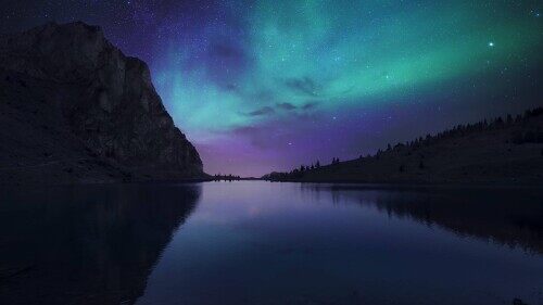 northern lights aurora sky scenic 25956